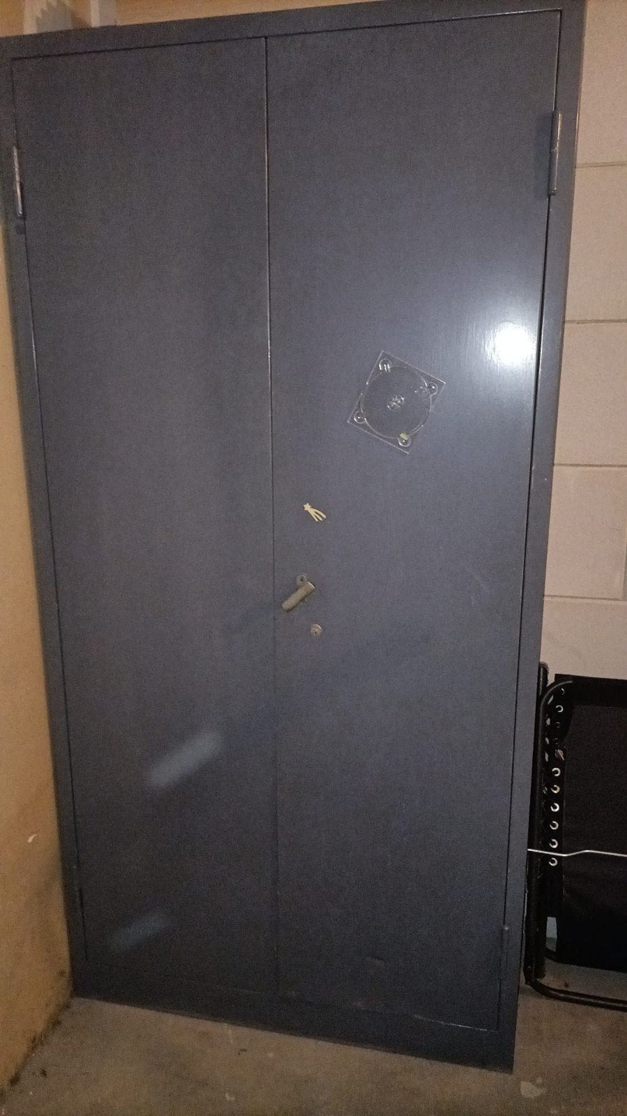 Metalen archiefkast, Huis en Inrichting, Kasten | Roldeurkasten en Archiefkasten, Ophalen, Gebruikt, 50 tot 100 cm, Metaal