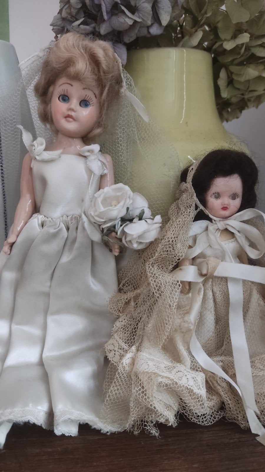 twee oude popjes, Verzamelen, Ophalen of Verzenden