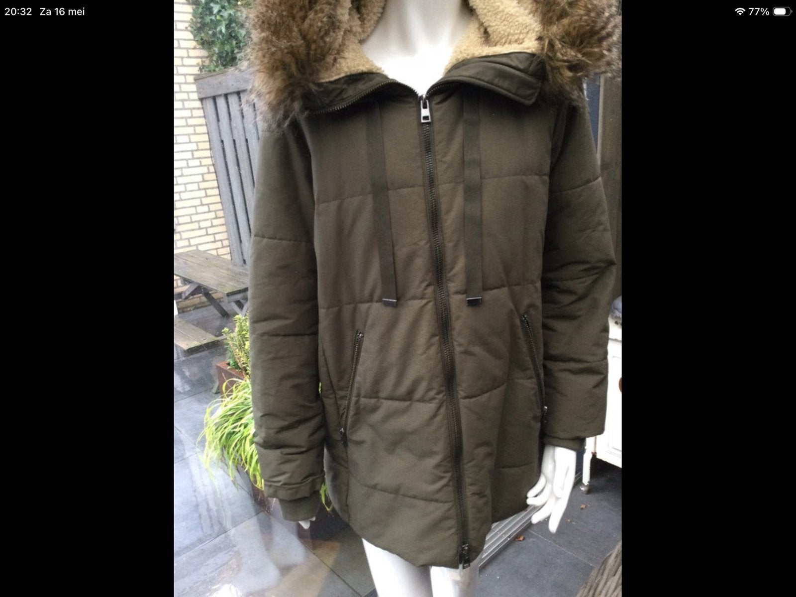 Esprit jas, Kleding | Dames, Jassen | Winter, Ophalen of Verzenden, Zo goed als nieuw, Maat 42/44 (L), Groen