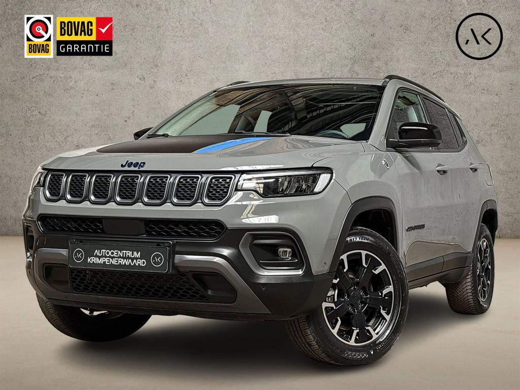Jeep Compass 4xe 240 Plug-in Hybrid Electric Trailhawk 240Pk, Auto's, Automaat, 12 maanden, 4 cilinders, Leder en Stof