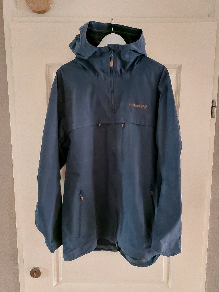 Norrona Svalbard Cotton Jacket (M) Indigo Night Blue, Sport en Fitness, Bergsport en Wandelen, Ophalen of Verzenden, Zo goed als nieuw