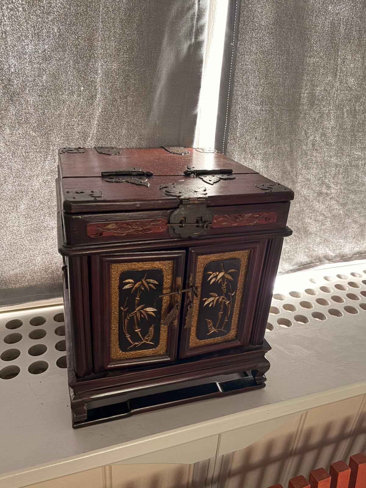 Antieke stijl Chinese bruidskist (Dowry Box) – Handgemaakt, Ophalen