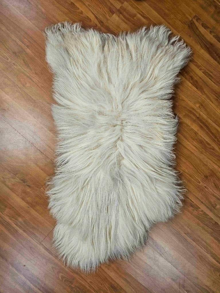 Schapenvacht lang 114/53 cm, Beige, Djt@dejuistetoon.eu, Ophalen of Verzenden, Zo goed als nieuw