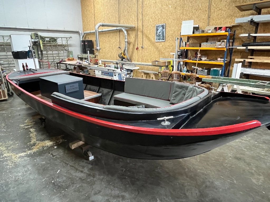 Schuit / sloep met rondzit, Watersport en Boten, Staal, Binnenboordmotor, Ophalen of Verzenden, 2 m