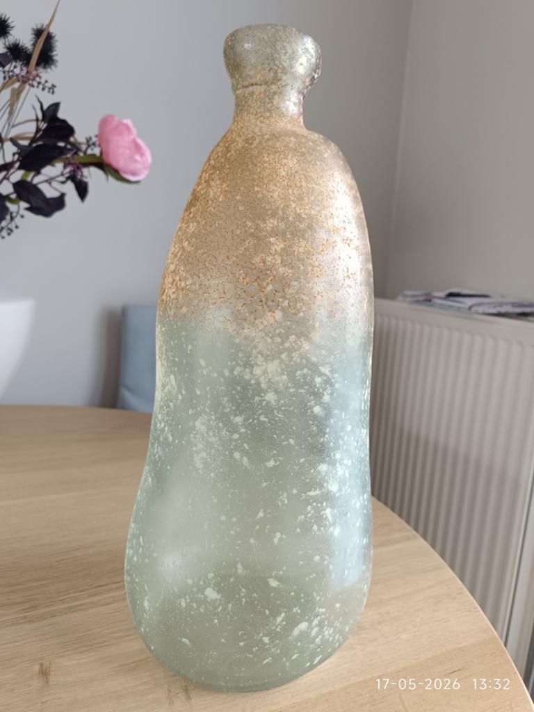 Prachtige grote glazen vaas., Ophalen of Verzenden, Zo goed als nieuw, Overige kleuren, Glas