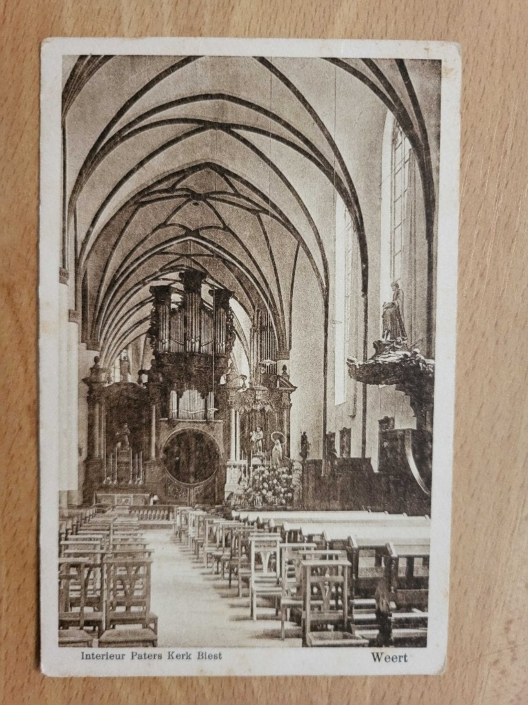 ansicht WEERT Paterskerk Biest, Verzamelen, Ansichtkaarten | Nederland, Ophalen of Verzenden, Voor 1920, Limburg