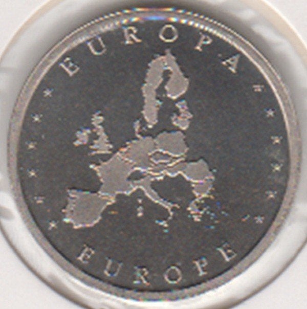 Finland penning Europa - Europe UNC in munthouder, Ophalen of Verzenden, Overige materialen, Buitenland