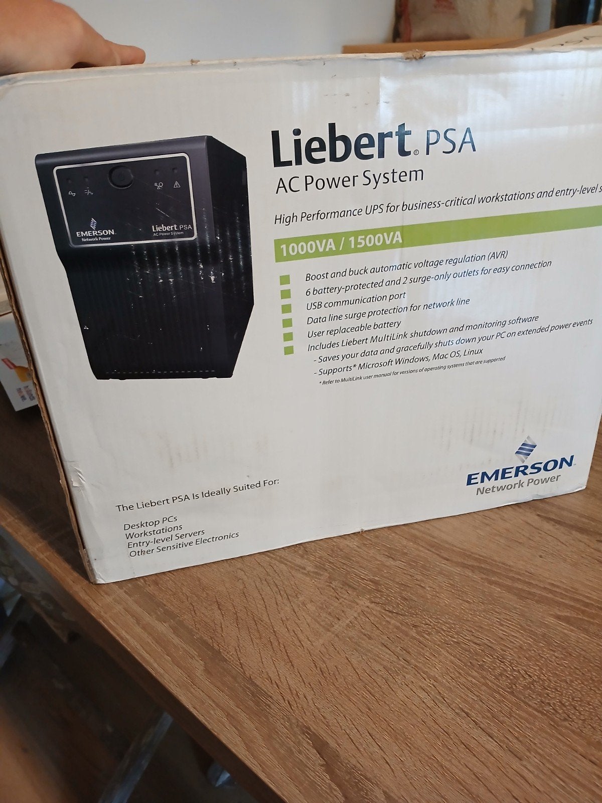 Emerson Liebert PSA 1000VA UPS - nieuw in doos.!, Computers en Software, Ophalen of Verzenden, Nieuw