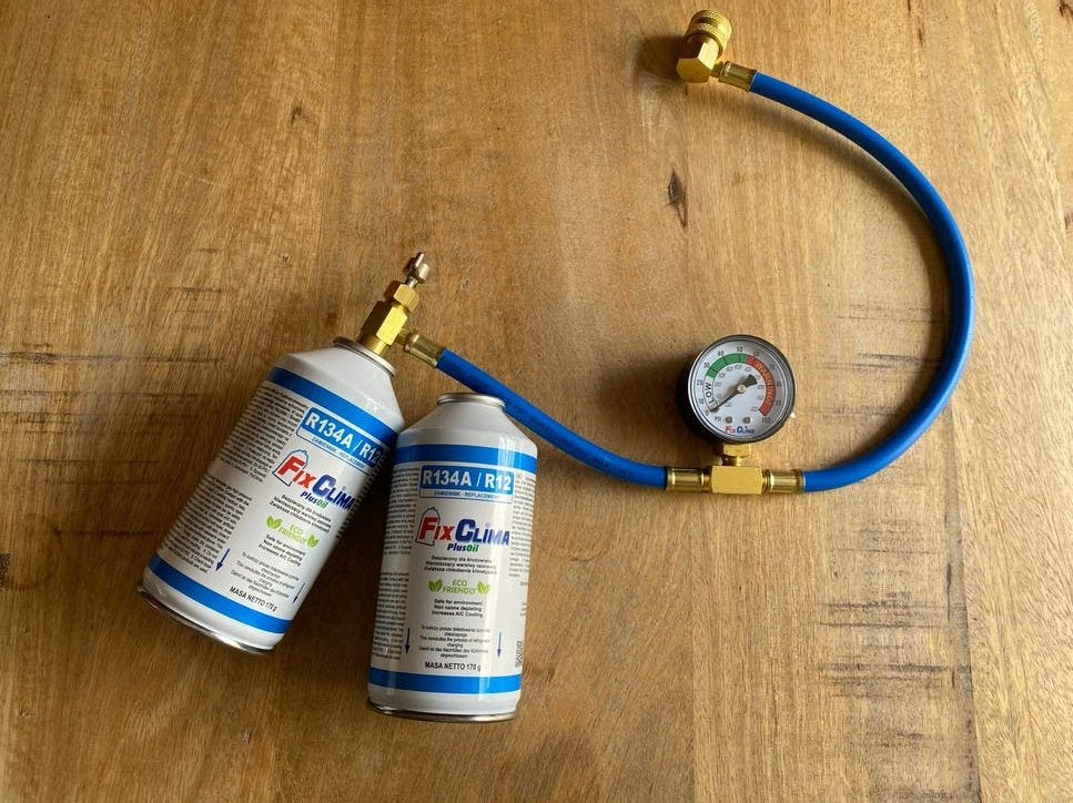 Airco vulset R134A/R12 met 2 bussen FixClima PlusOil, Ophalen, Nieuw, Universele onderdelen