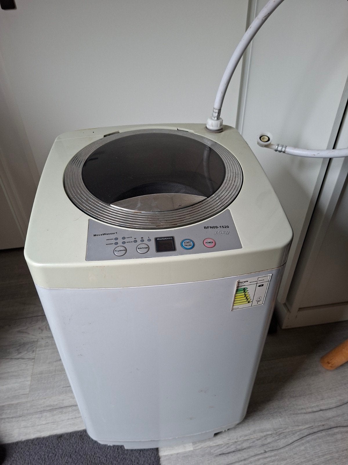 Campingwasmachine bovenlader Movewasser, Ophalen, Minder dan 85 cm, Minder dan 4 kg, Bovenlader
