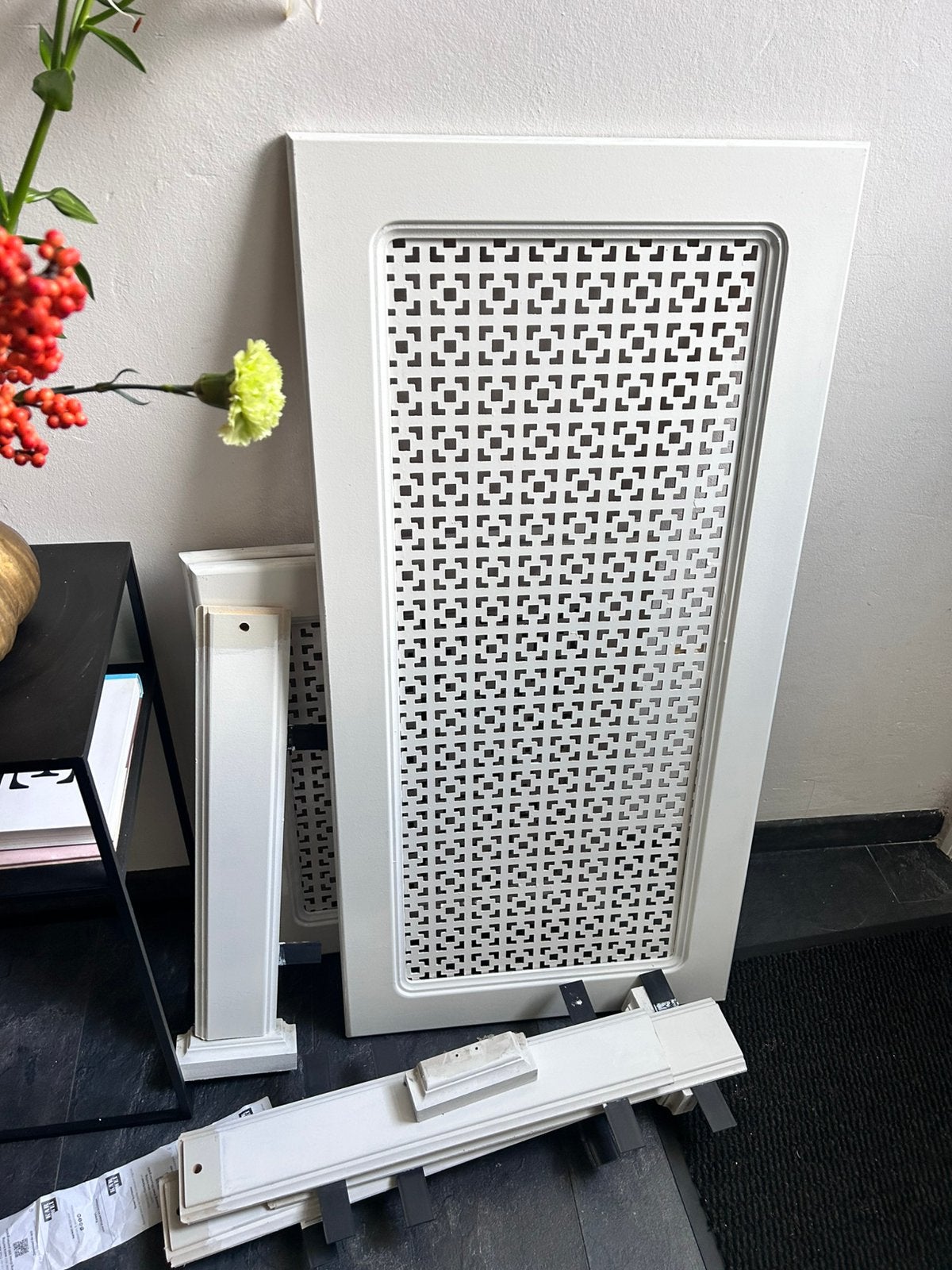 Radiator ombouw, wit, Ophalen, Radiator, 30 tot 80 cm