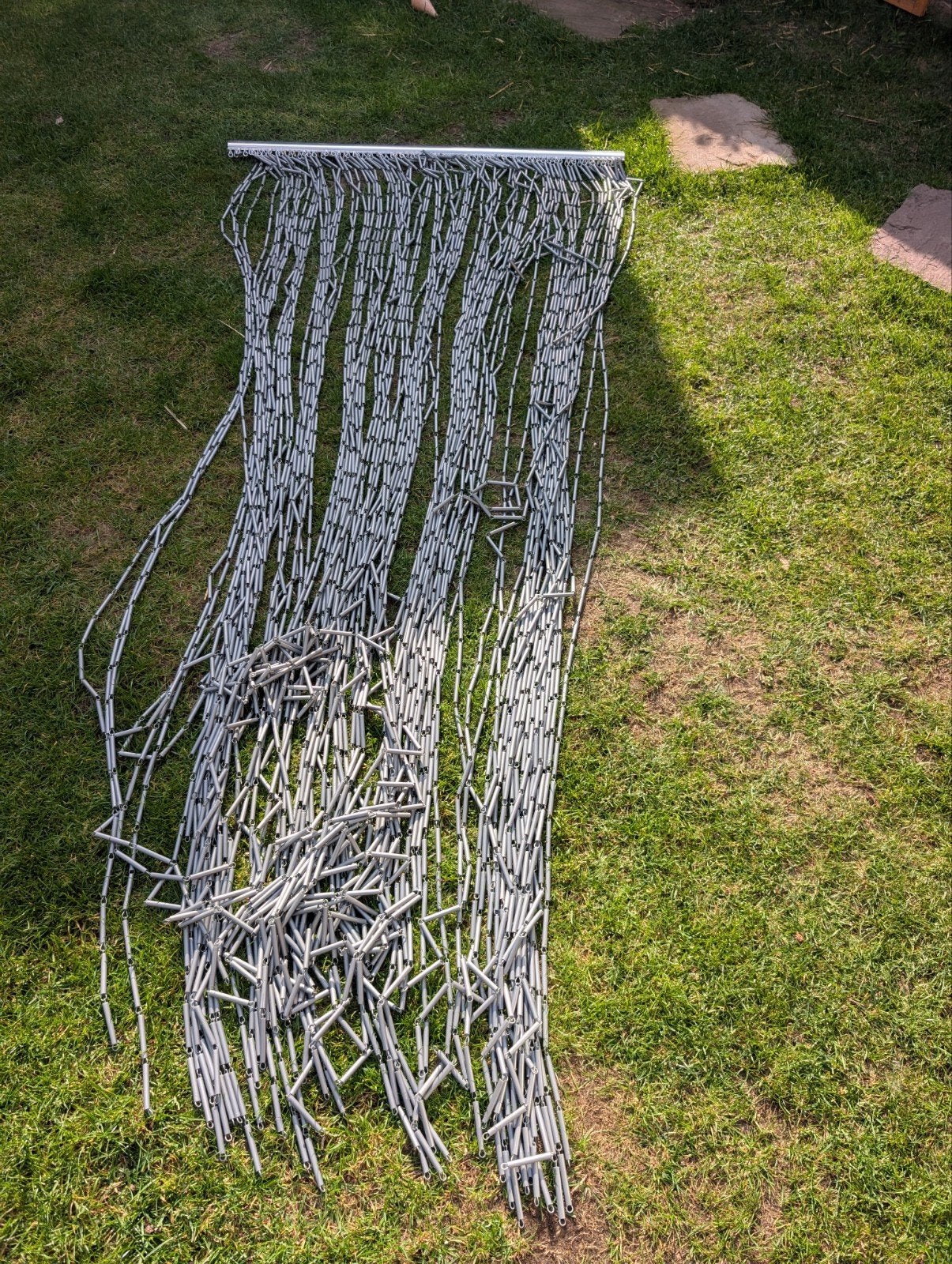 vliegengordijn grijs, Kunststof, 80 tot 100 cm, Binnendeur, Ophalen of Verzenden