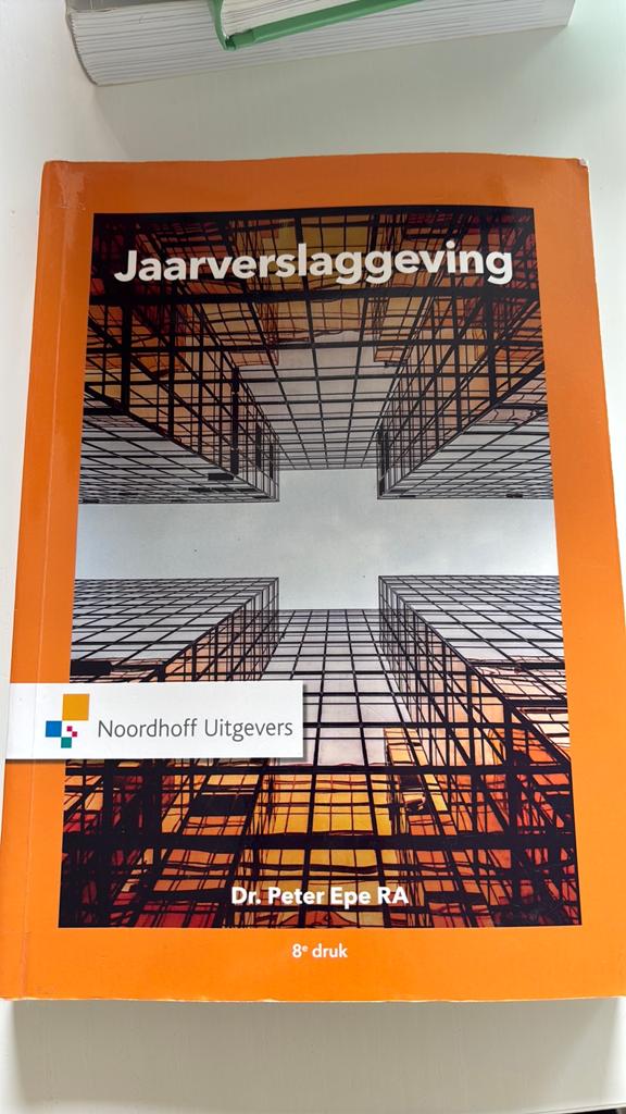 Peter Epe - Jaarverslaggeving, Boeken, Ophalen of Verzenden, Peter Epe, Management, Zo goed als nieuw