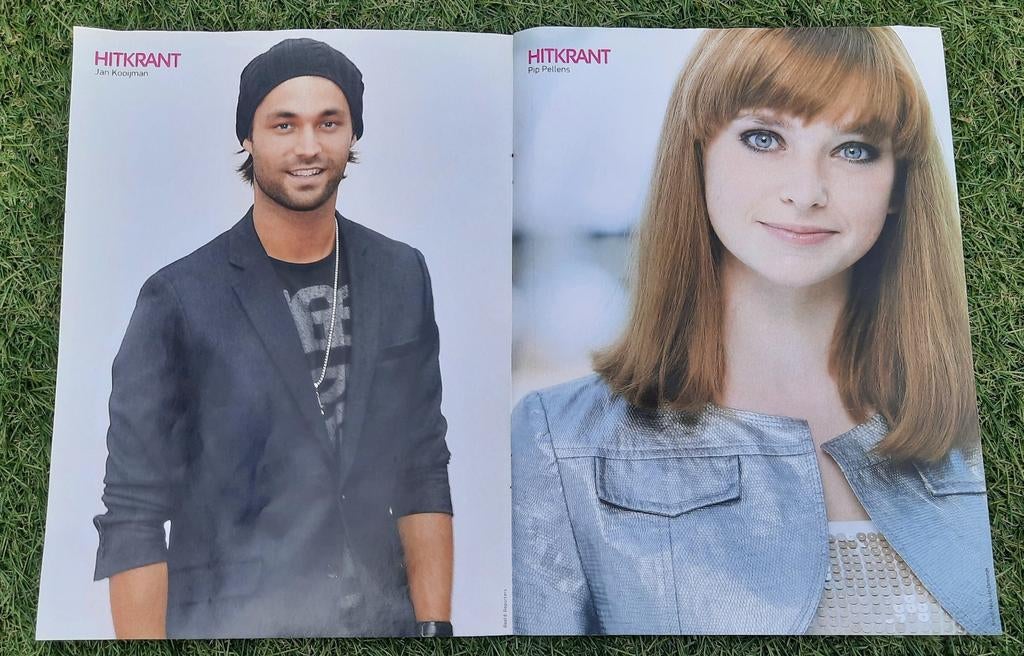 Poster 2x A4 Hitkrant 2010 Jan, Pip, Ferry & Marly GTST, Gebruikt, Rechthoekig Liggend, Ophalen of Verzenden, A1 t/m A3