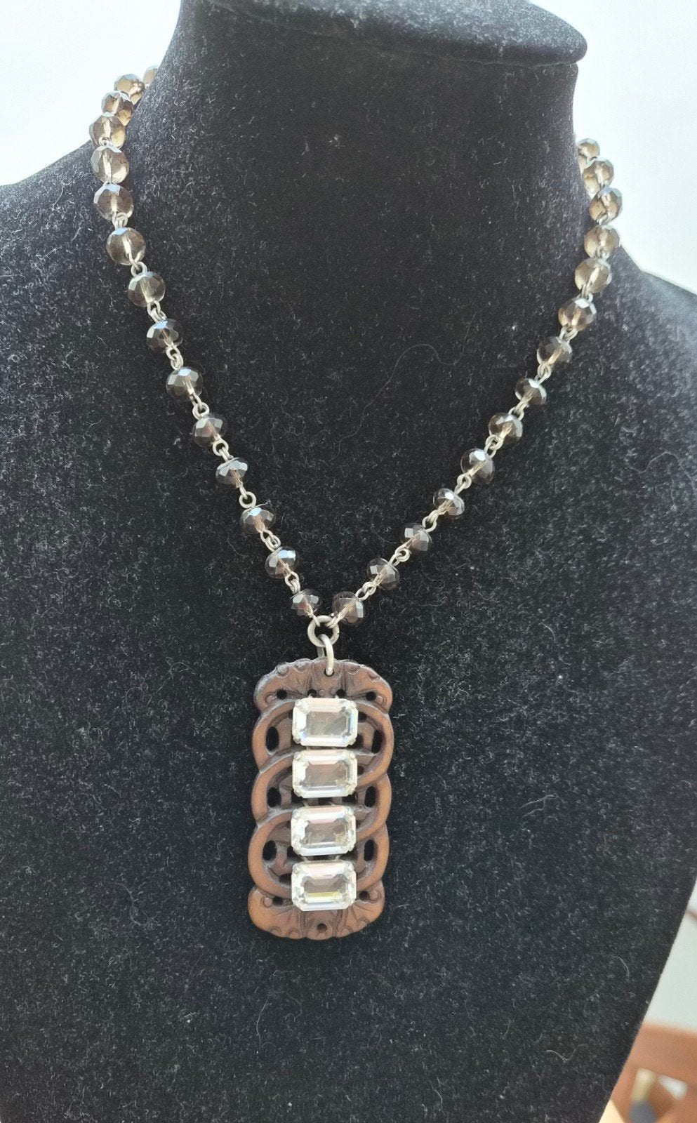 Stoere mooie OTAZU ketting in nieuwstaat, Sieraden, Tassen en Uiterlijk, Kettingen, Overige materialen, Bruin, Ophalen of Verzenden