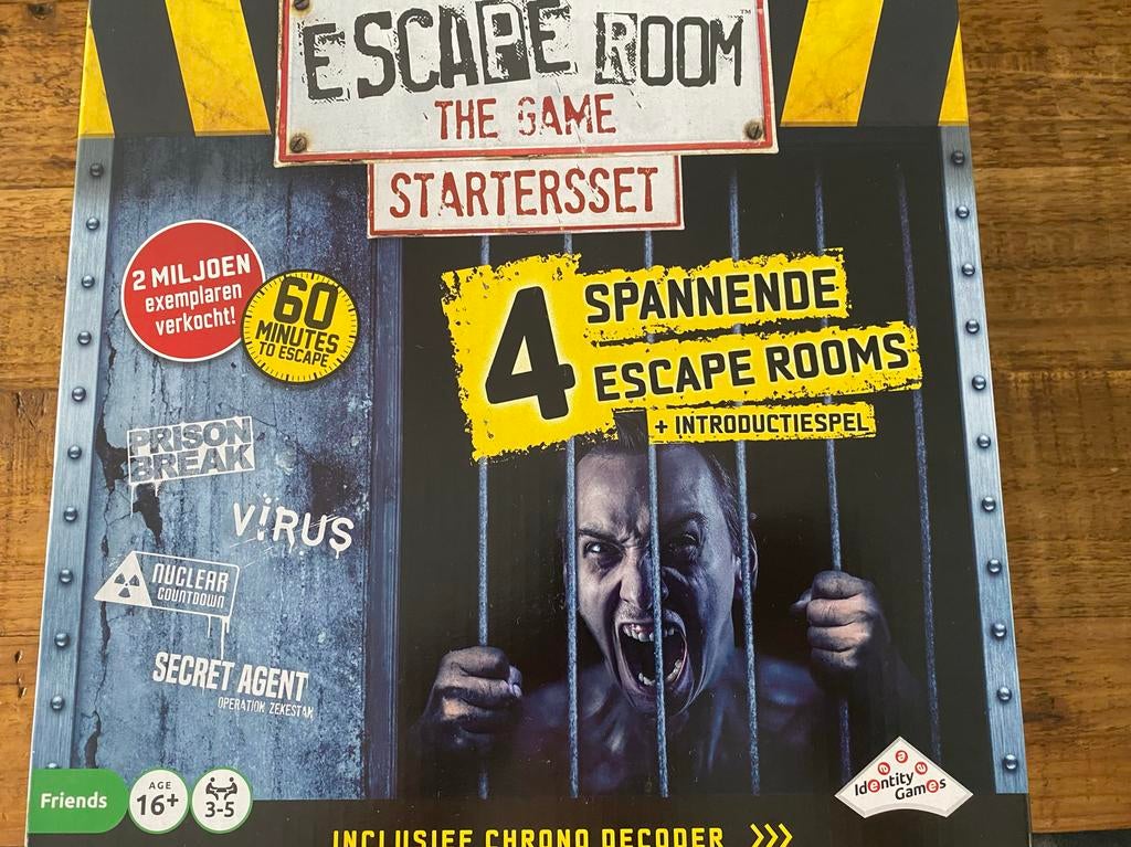 Escape Room The Game Startersset - 4 Spellen + Decoder, Hobby en Vrije tijd, Gezelschapsspellen | Bordspellen, Nieuw, Drie of vier spelers