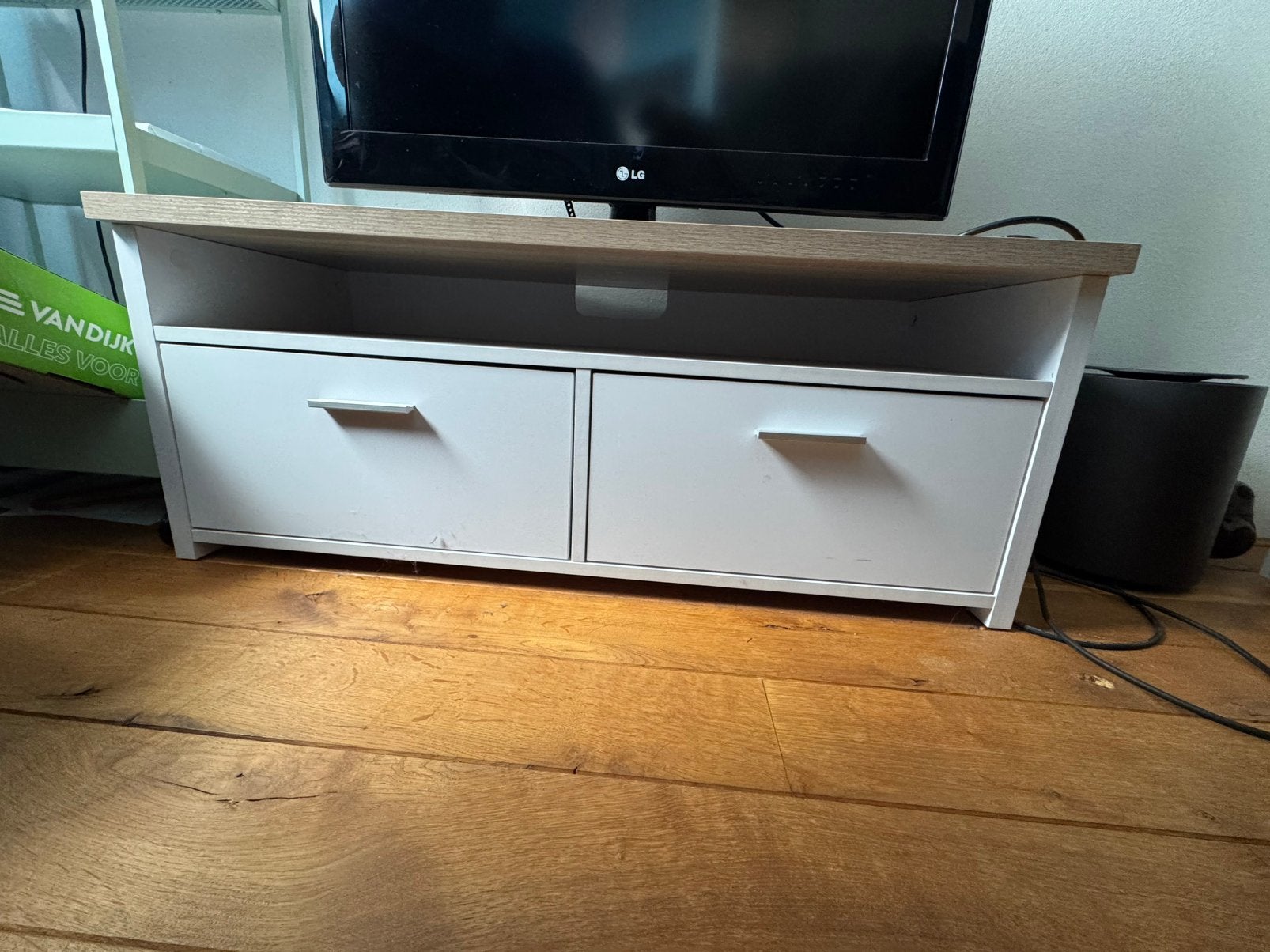 Tv meubel, Overige materialen, Zo goed als nieuw, Minder dan 100 cm, 25 tot 50 cm