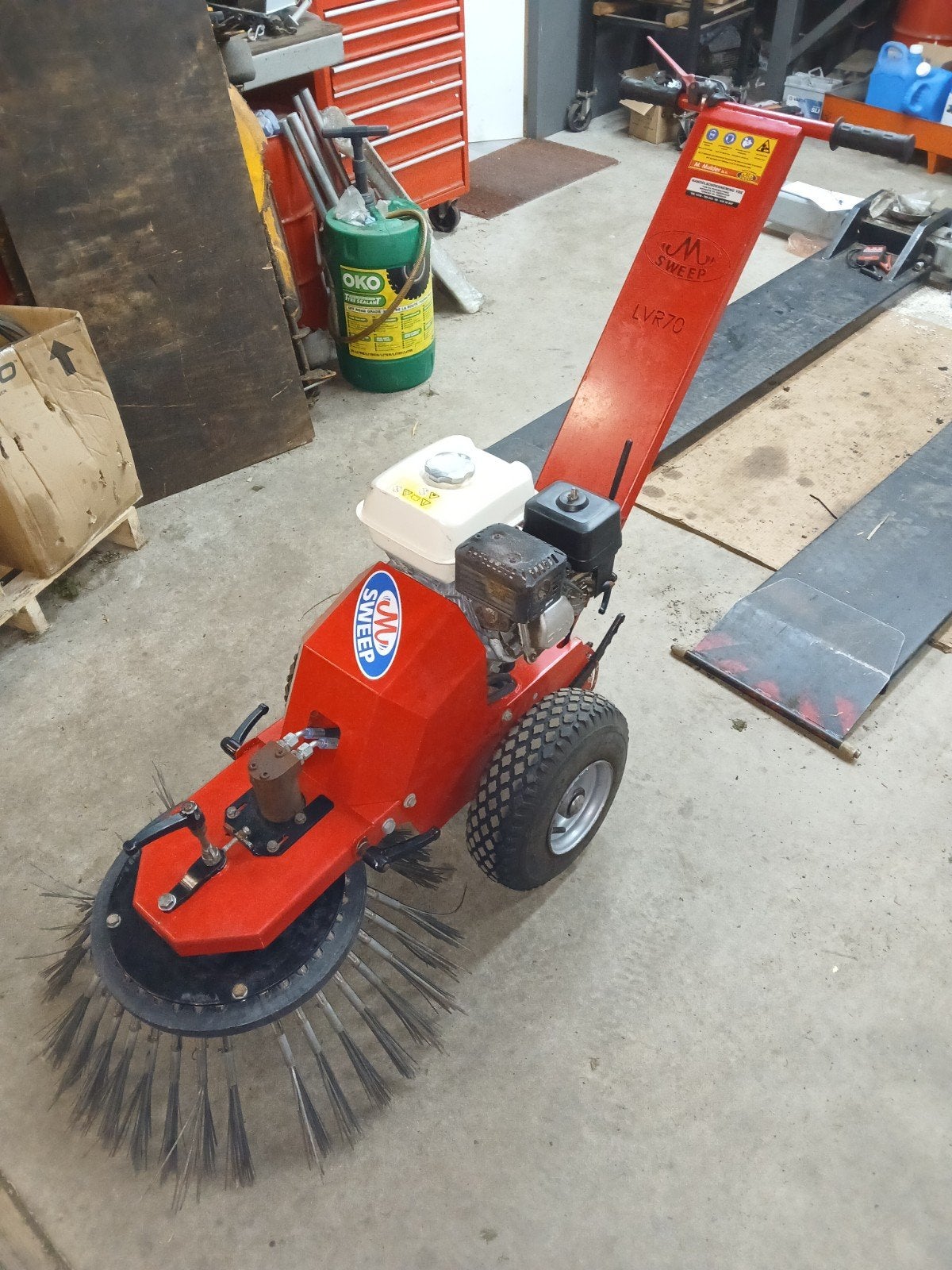 MSweep LVR 70 H onkruidborstel, Ophalen of Verzenden, Zo goed als nieuw, M-sweep