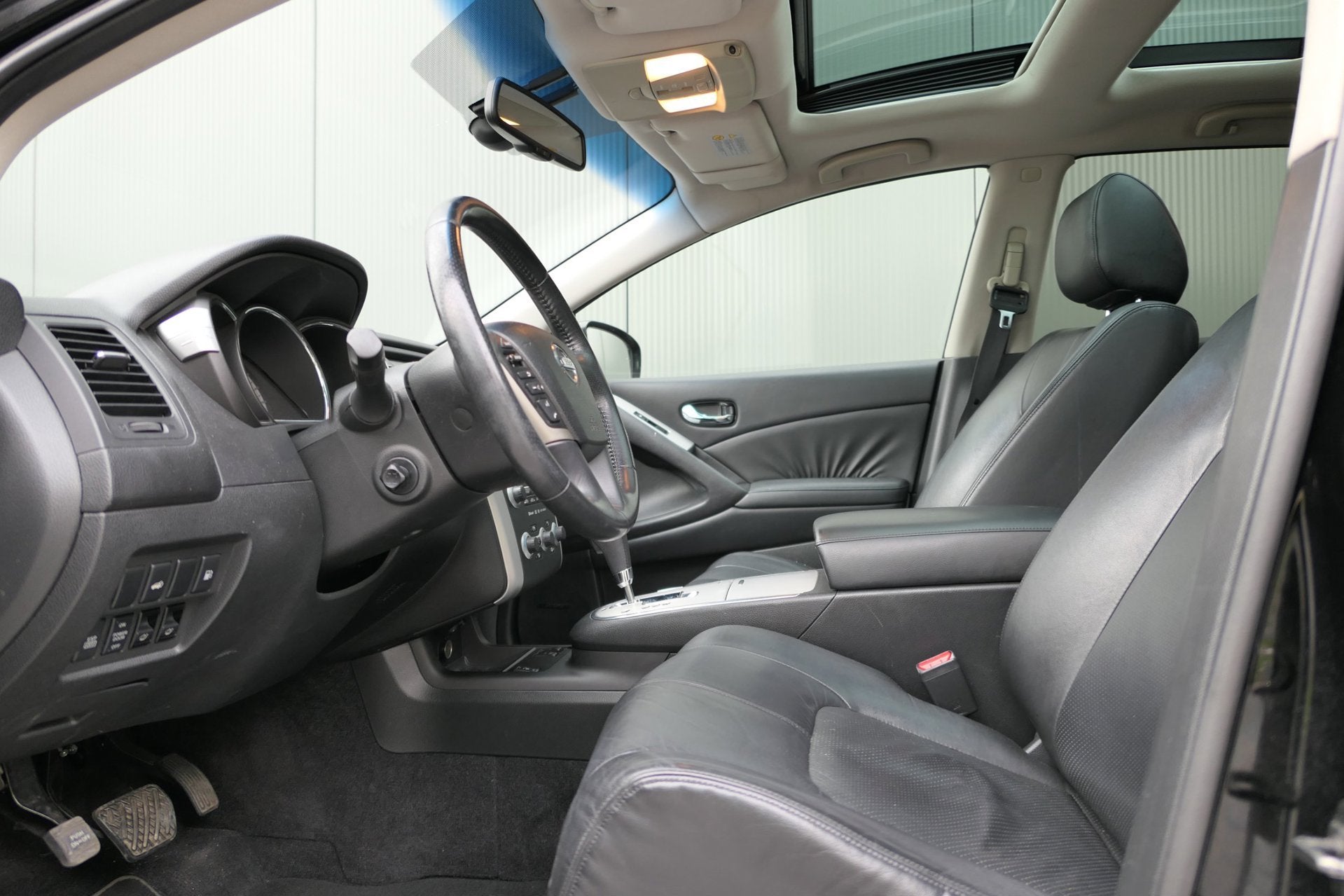 Nissan Murano 3.5 V6 256pk Panorama BOSE Leder Navi Cruise C, Auto's, Automaat, Gebruikt, Zwart, Xenon verlichting