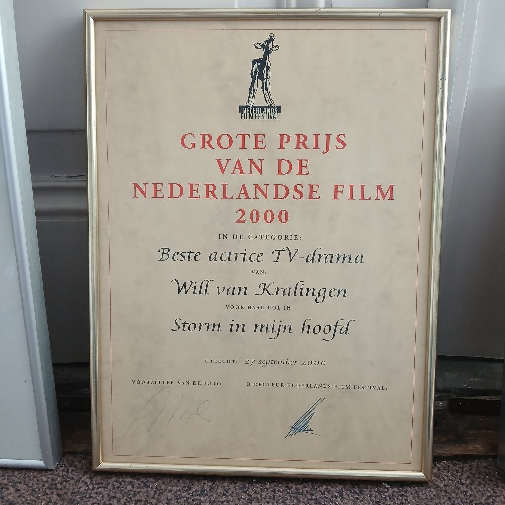 De originele GOUDEN KALF prijs van Will van Kralingen, Tickets en Kaartjes, Eén persoon, Toneel