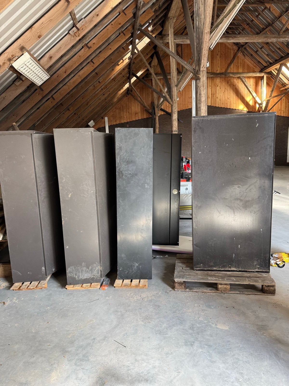 Metalen kasten met planken/archiefkast, Ophalen of Verzenden, Gebruikt