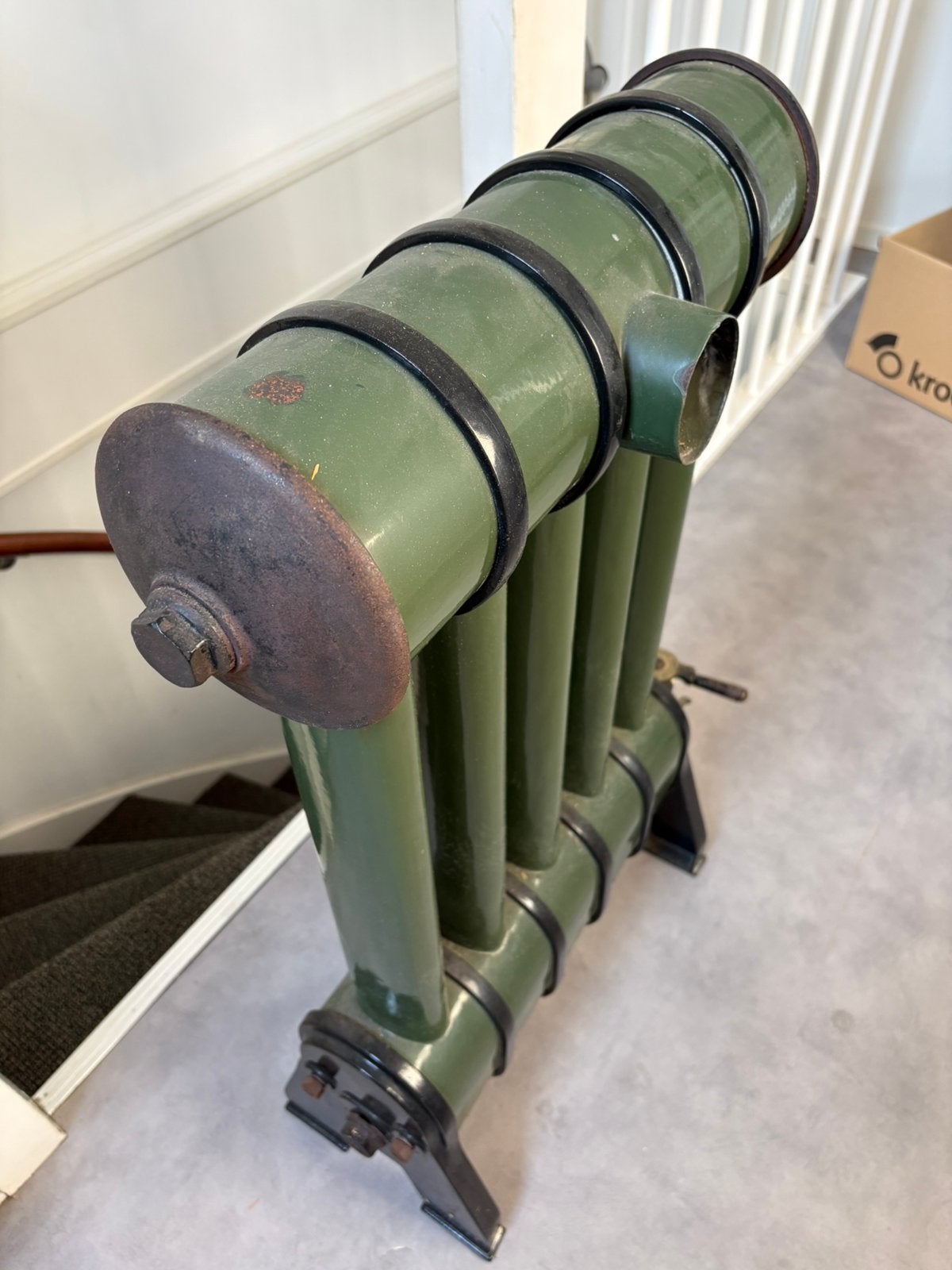 Te koop zeer oude kachel, Ophalen, Kolomkachel, Gebruikt, Gas