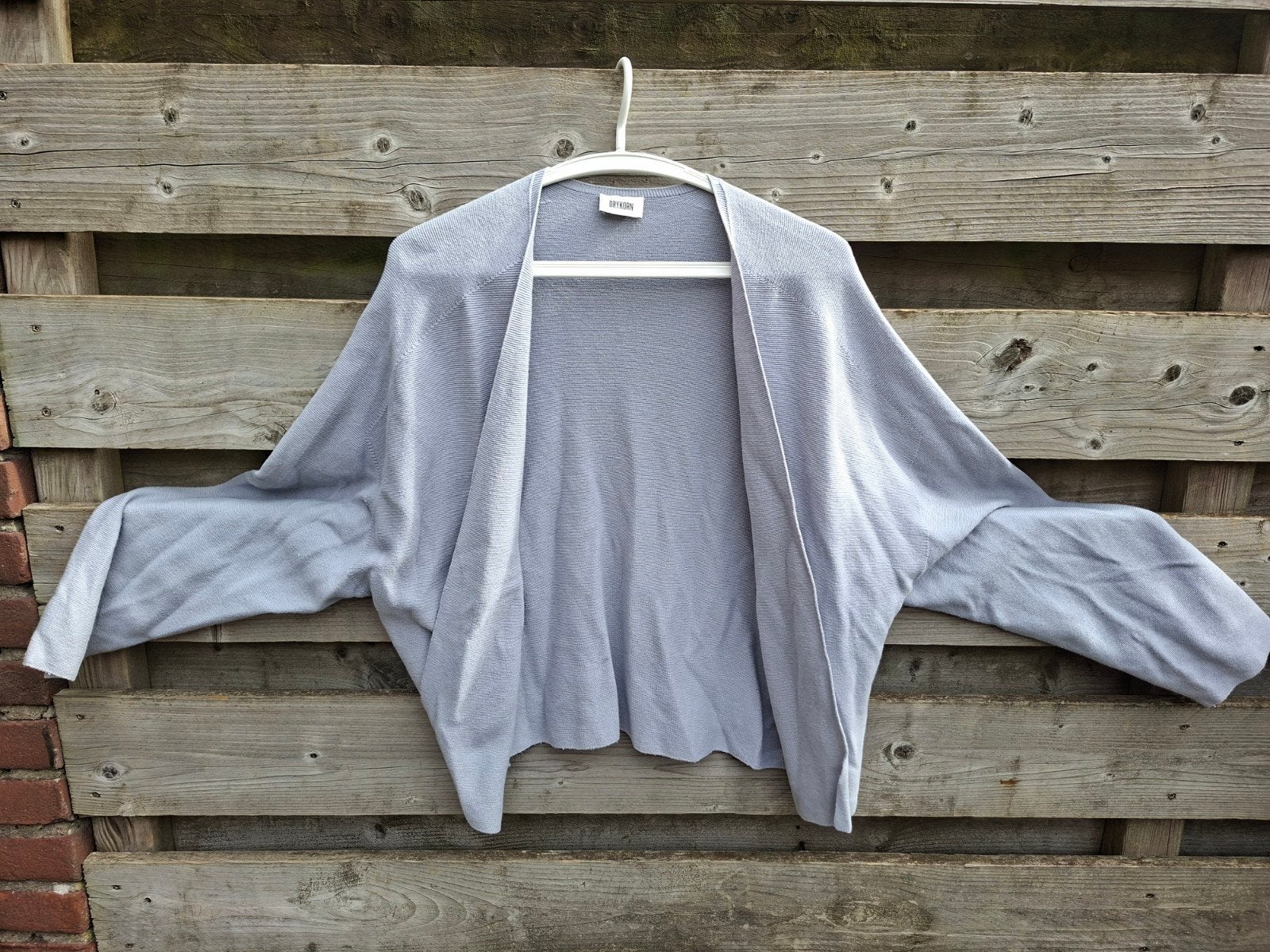Drykorn lichtblauw gebreid vestje, maat L, Maat 38/40 (M), Drykorn, Verzenden, Zo goed als nieuw