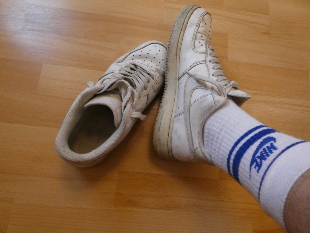 flink afgedragen nike AF1 maat 42, Wit, Nike, Ophalen of Verzenden, Sneakers of Gympen