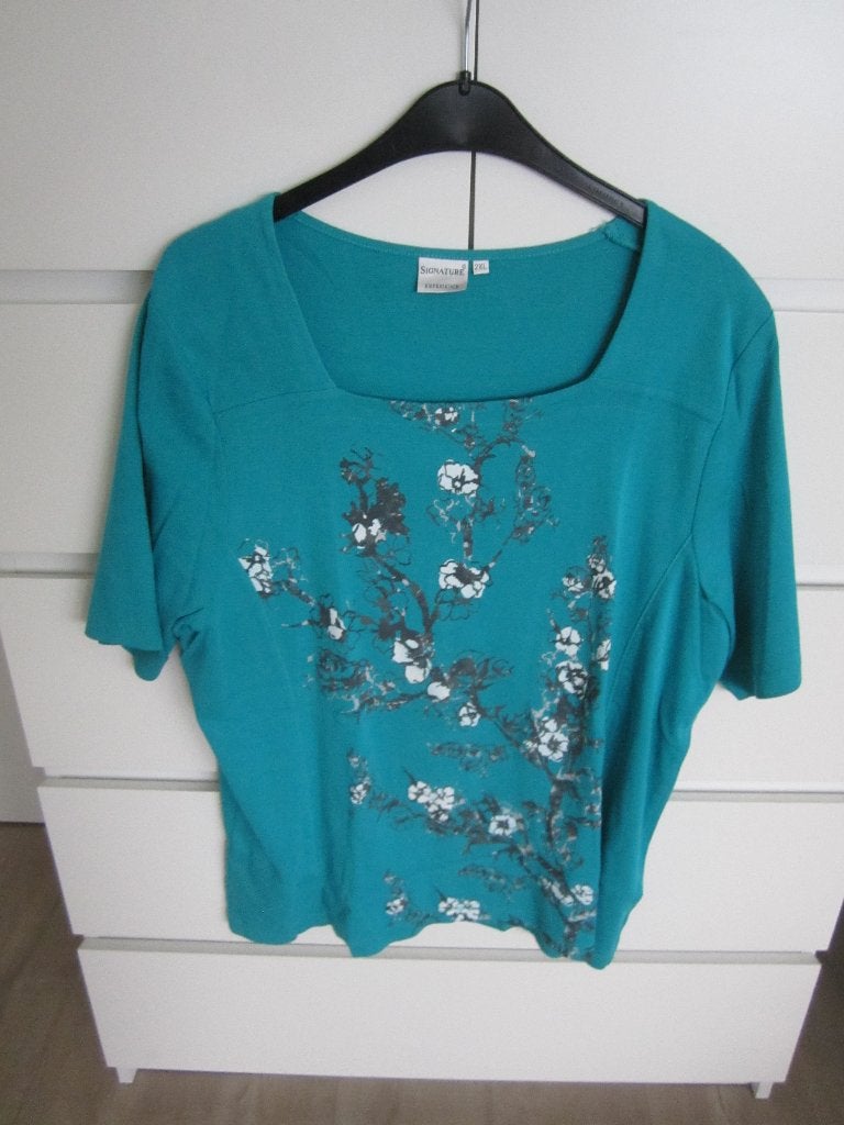 Sterenborg Mode damesshirt maat 2XL., Blauw, Maat 46/48 (XL) of groter, Ophalen of Verzenden, Zo goed als nieuw