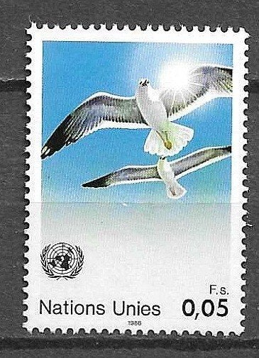 VERENIGDE NATIES GENEVE 1986 PF-voor GWD52, Ophalen of Verzenden, Postfris