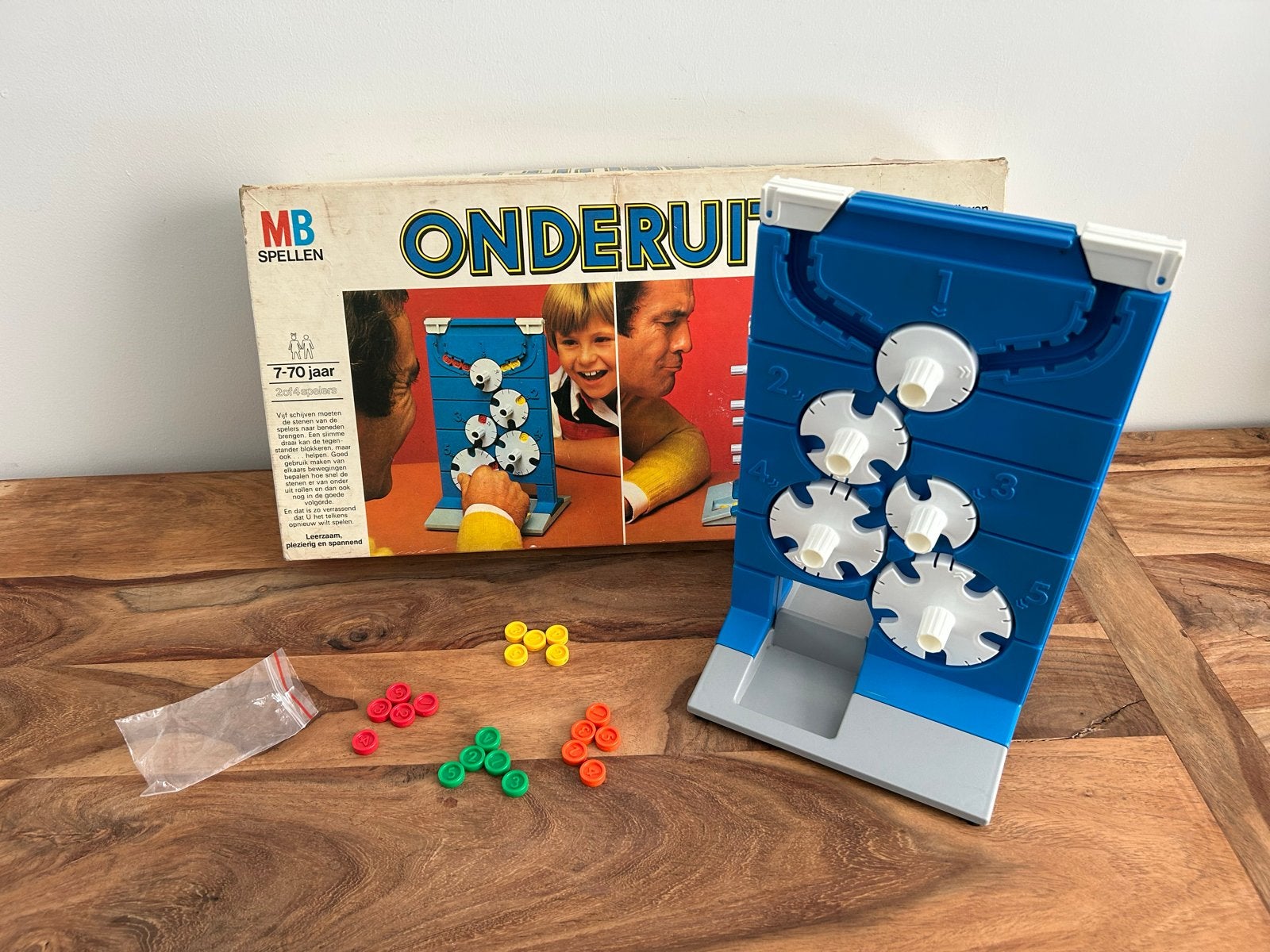 Onderuit! Bordspel MB Spellen Vintage Gezelschapsspel, Hobby en Vrije tijd, Gezelschapsspellen | Bordspellen, Een of twee spelers