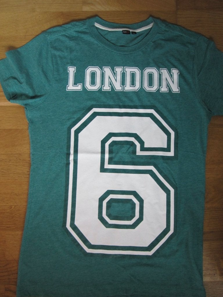 LONDON 6 t-shirt XS, Kleding | Heren, Ophalen of Verzenden, Soho, Gedragen, Groen