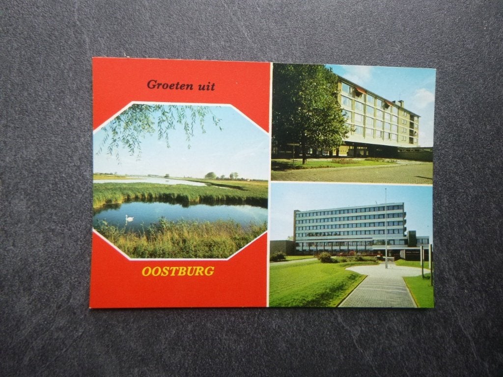 Oostburg, natuurreservaat het Grote Gat, st. Antonius zieken, Verzamelen, Verzenden, 1980 tot heden, Ongelopen, Noord-Brabant
