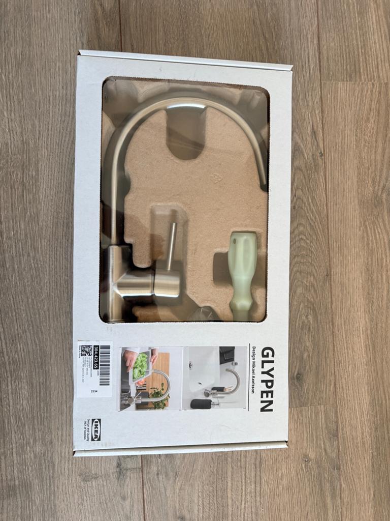 Nieuwe IKEA Glypen RVS mengkraan - Keuken/Badkamer, Ophalen, Nieuw, Rvs, Kraan
