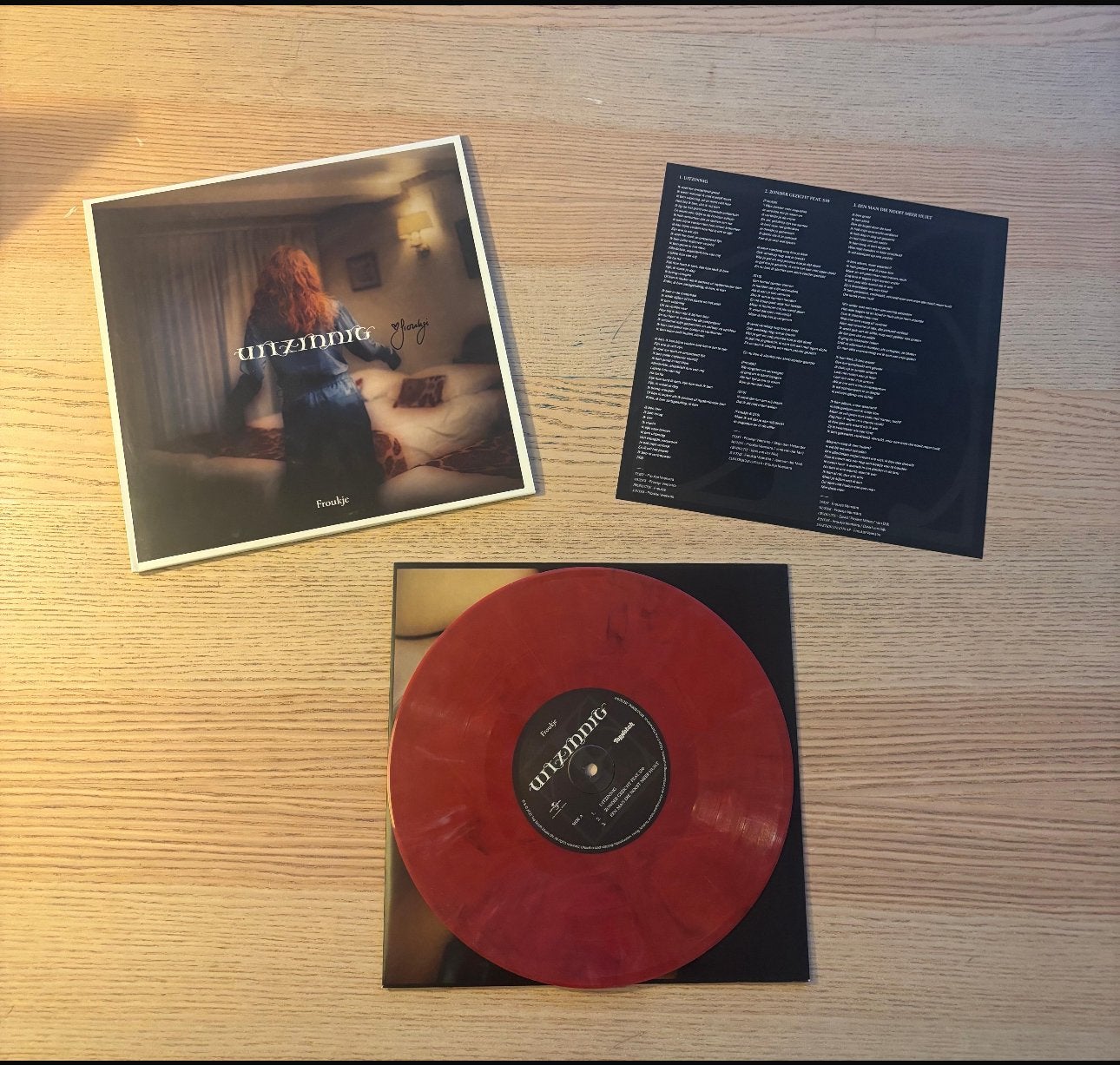 Froukje Uitzinnig ROOD Vinyl GESIGNEERD NIEUW, LP, 10 inch, Pop, Gesigneerd
