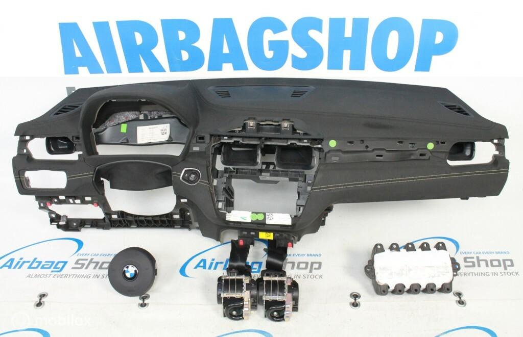 Airbag set - Dashboard M zwart geel stiksel BMW X2 F39 2017, Auto-onderdelen, Dashboard en Schakelaars, Gebruikt, Ophalen of Verzenden