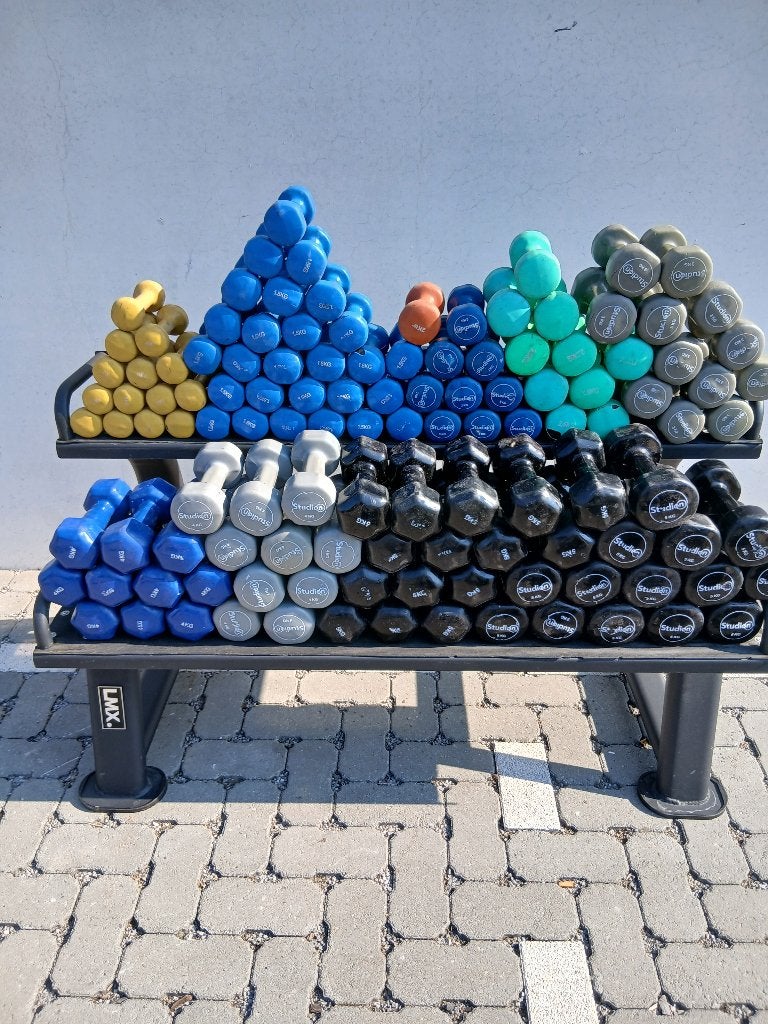vinyl dumbbells 360 kg totaal