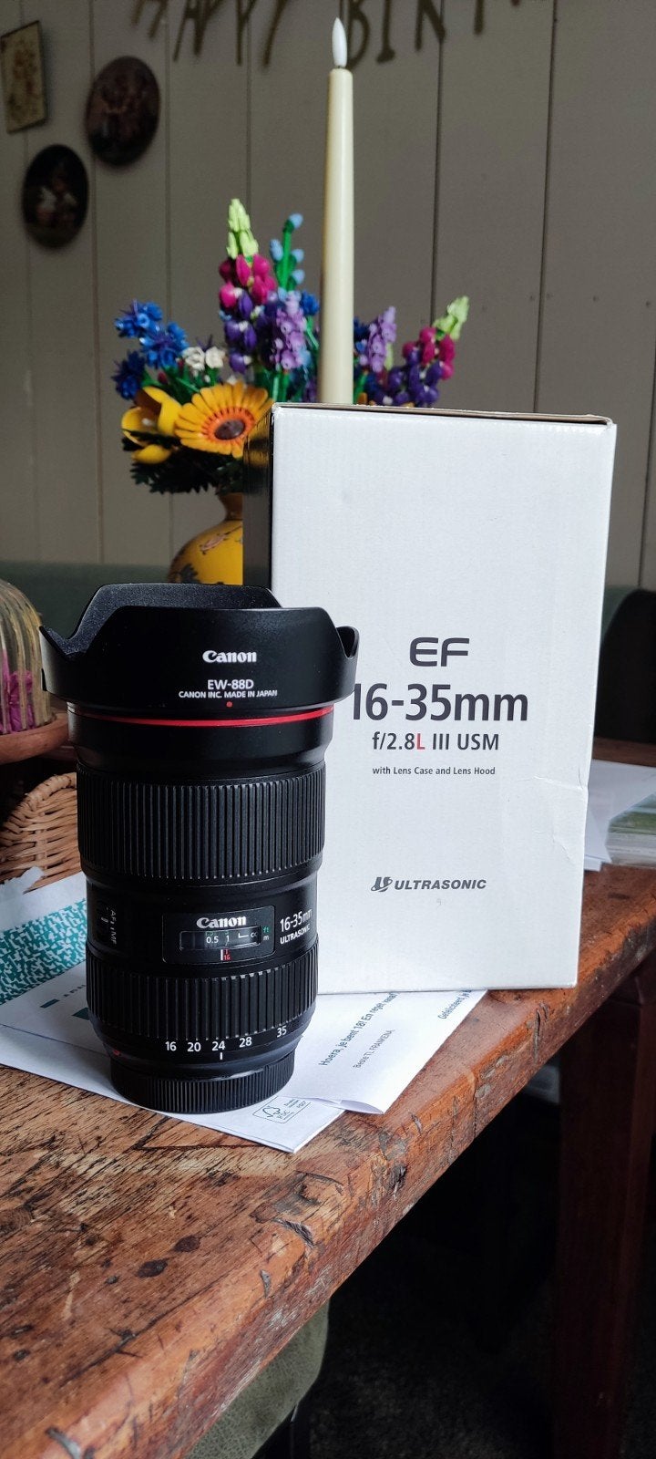 Canon EF 16-35MM 2.8 L Mark III compleet in doos., Audio, Tv en Foto, Fotografie | Lenzen en Objectieven, Ophalen, Gebruikt, Canon