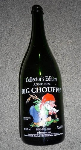 Fles Collectors Edition Big Chouffe 2022, Ophalen of Verzenden, Zo goed als nieuw