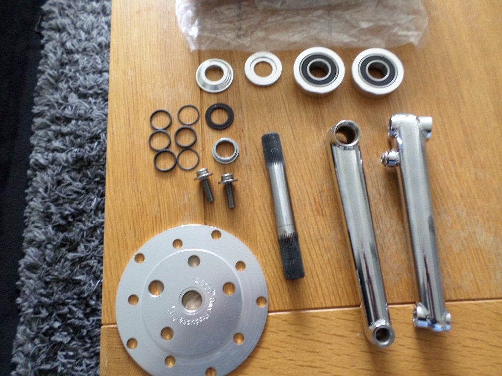 bmx crankstel one 180mm, Crankstel of Pedalen, BMX, Ophalen of Verzenden, Nieuw