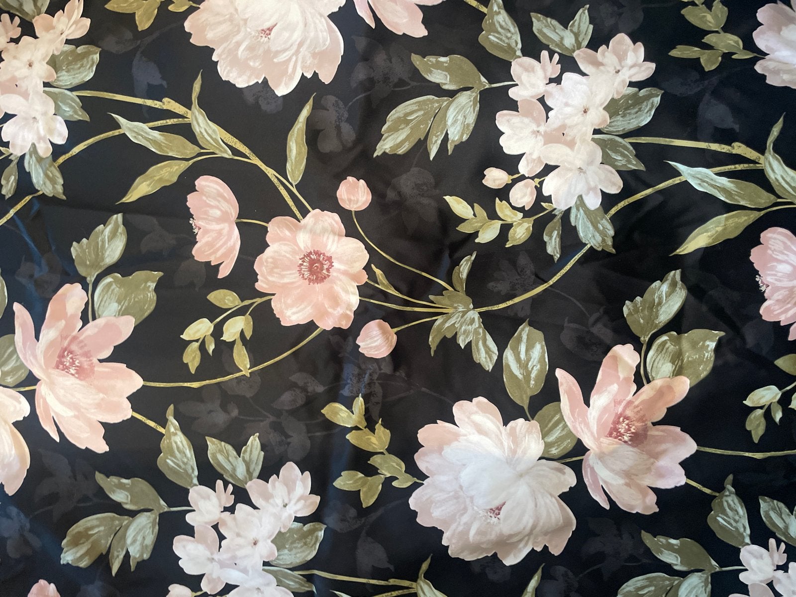 IKEA ROSENMOTT Verduisterende Gordijnen 140x258 cm (2 stuks), Verduisterend, Zwart, Ophalen of Verzenden, Zo goed als nieuw