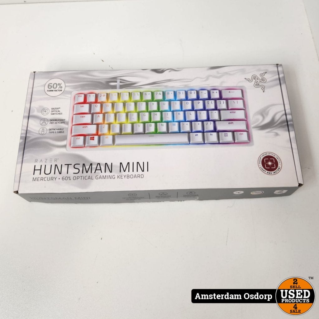 Razer Huntsman Mini 60% Mercury | Nieuw, Razer, Gebruikt, Support@razer.com, Razer Inc.,
9 Pasteur,
Irvine, CA 92618,
United States