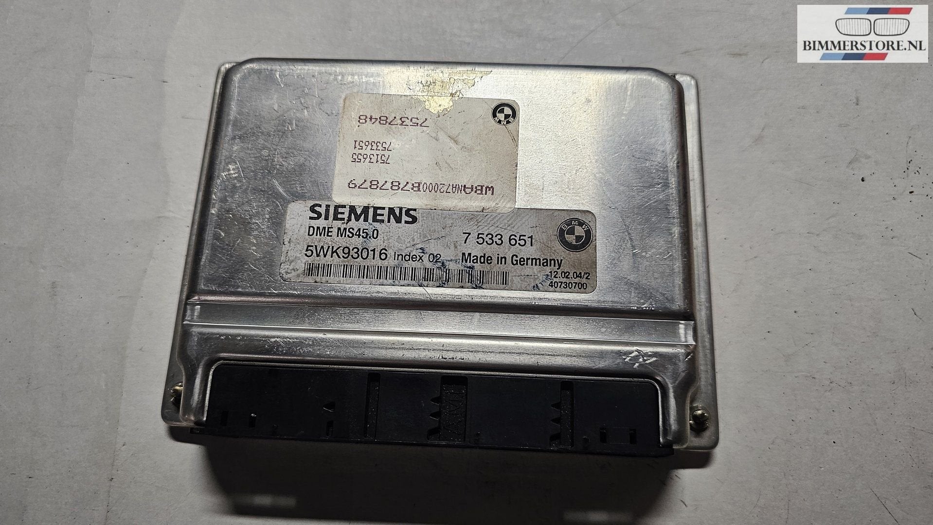 DME   MS45.0 BMW 5 Serie E60 E61  12147533651 7533651 5WK930, Gebruikt, -, Ophalen of Verzenden, -