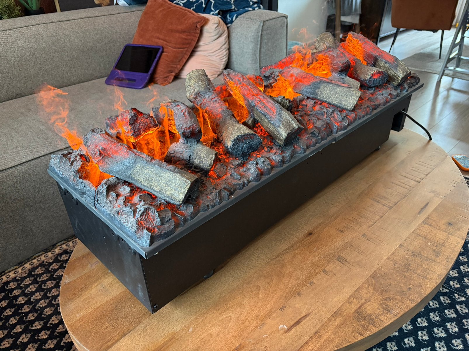 Dimplex cassette 1000 - opti-myst sfeerhaard - waterdamp, Ophalen, Zo goed als nieuw, Inbouwhaard, Elektrische haard