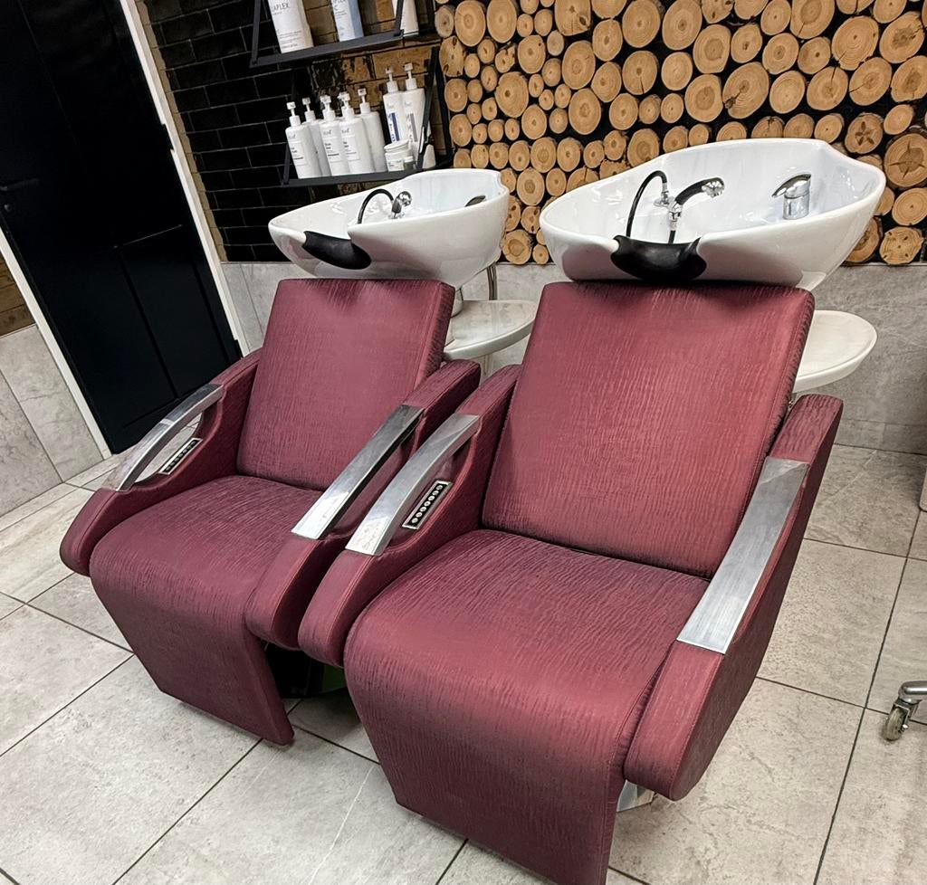 Wasunits 2x en stoelen 4x, Sieraden, Tassen en Uiterlijk, Uiterlijk | Haarverzorging, Ophalen, Zo goed als nieuw