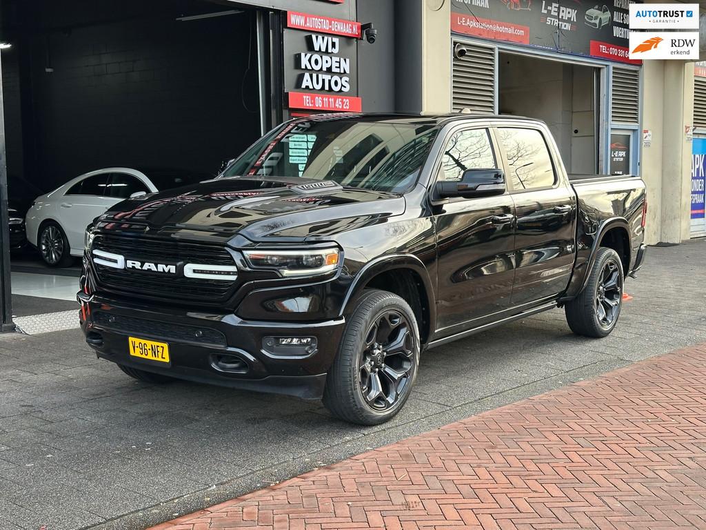 Dodge Ram 1500 5.7 V8 4x4 Crew Cab Limited Vol Opties!, Auto's, Gebruikt, 5654 cc, Zwart, Leder