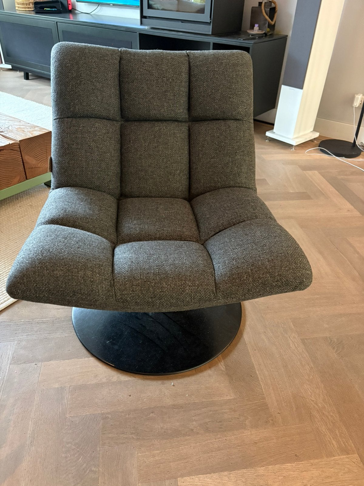 DUTCHBONE BAR VELVET - draaifauteuil/ draaistoel, Ophalen, Zo goed als nieuw, 75 tot 100 cm