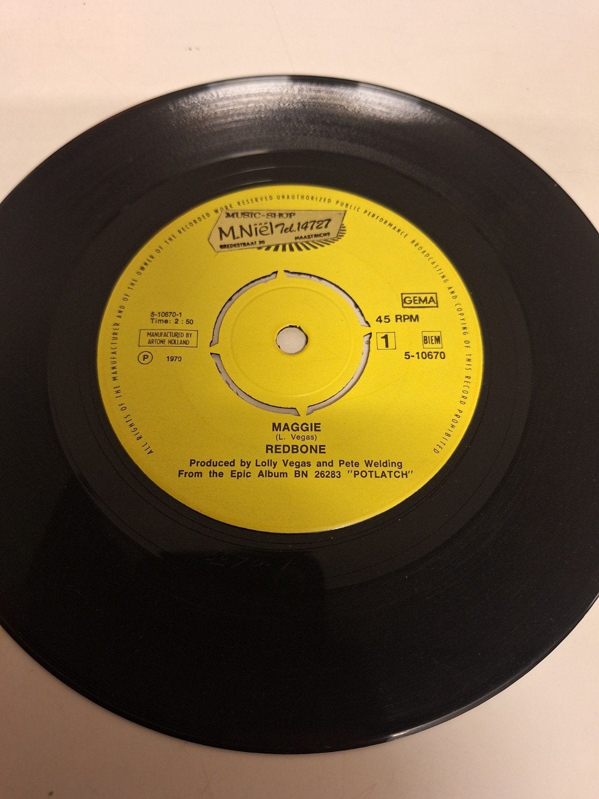 Redbone - Maggie, 1970., Cd's en Dvd's, Verzenden, 7 inch, Poprock