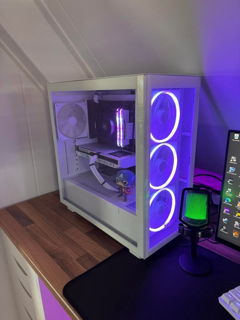 Game pc Ryzen 5600x en RTX 4060, Computers en Software, Desktop Pc's, Zo goed als nieuw, SSD, 32 GB, Met videokaart, Gaming, Virtual Reality