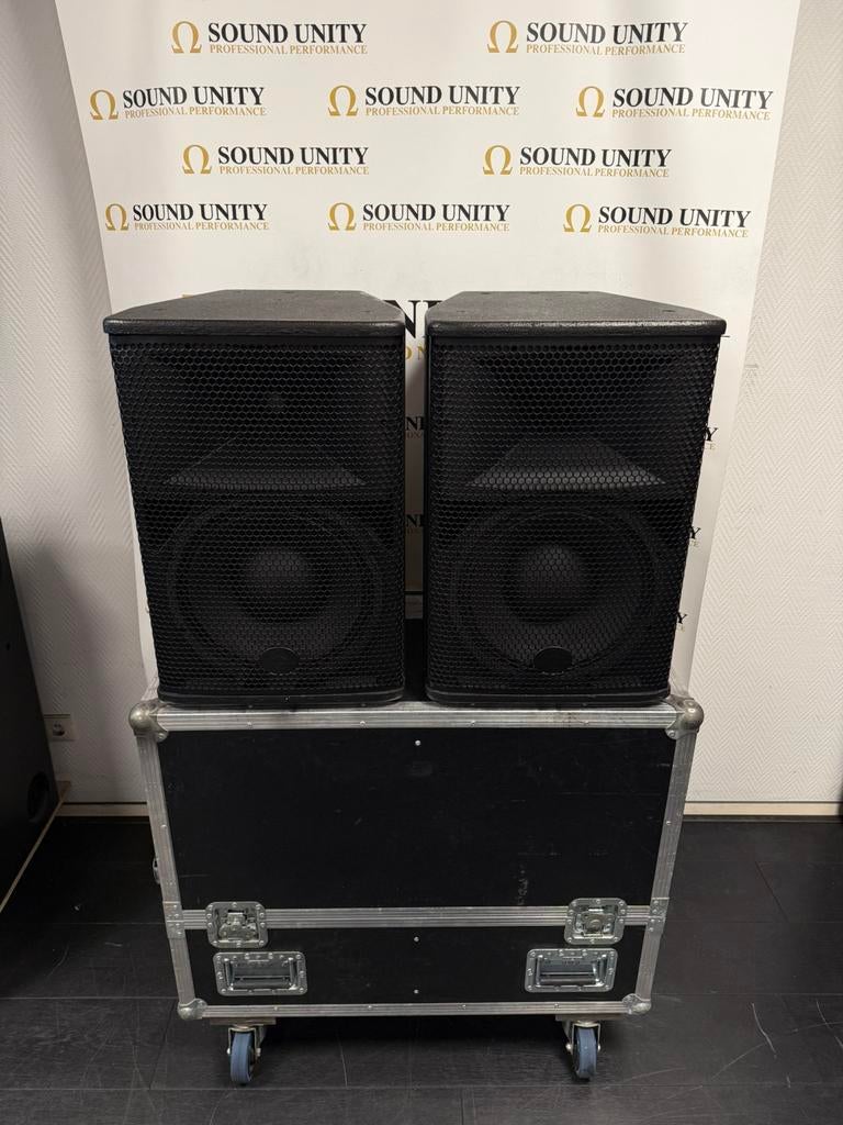 Wharfedale SHO 1294 Premium PA speakers, Zo goed als nieuw, 120 watt of meer, Front, Rear of Stereo speakers, Ophalen